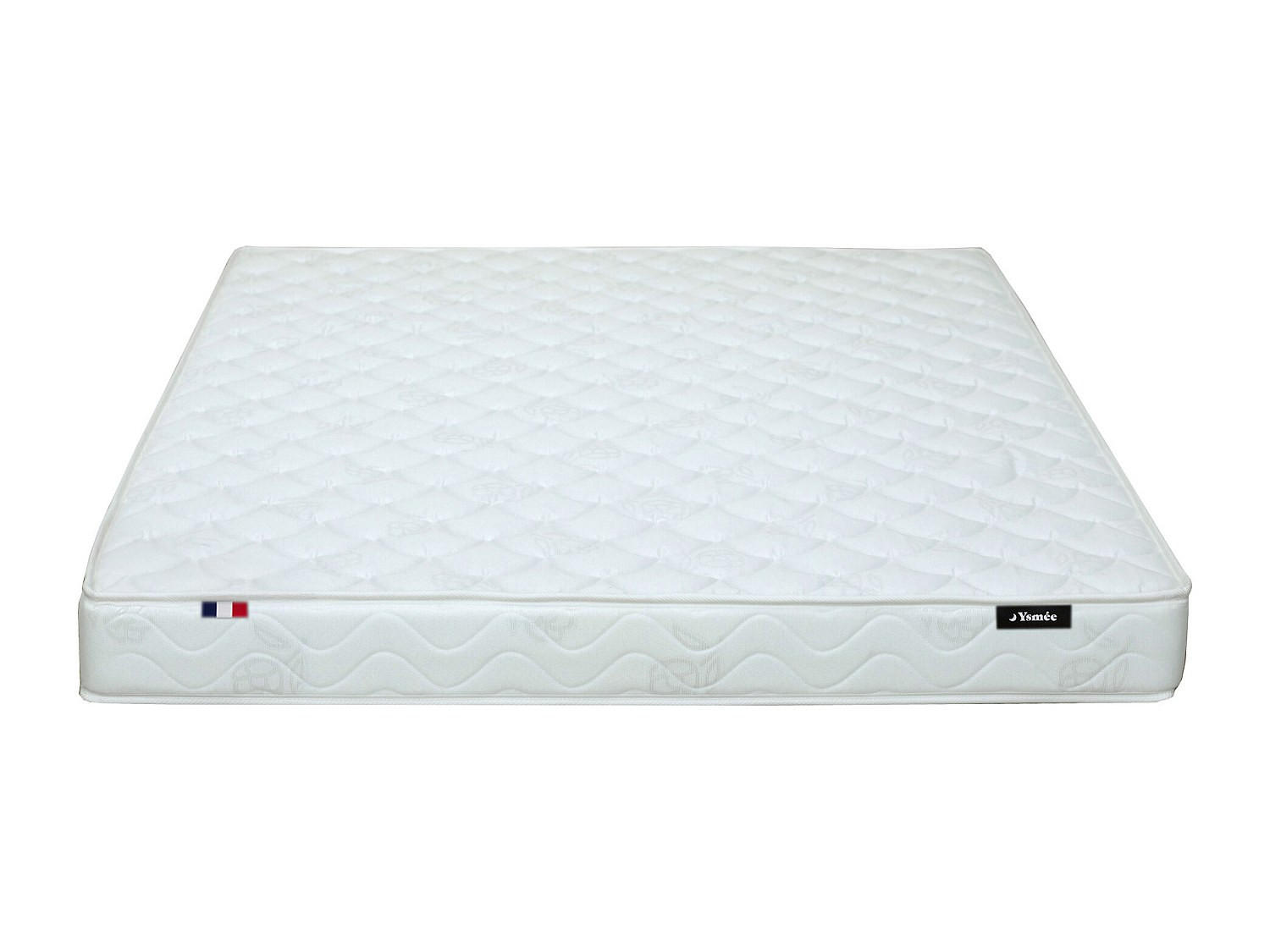 STANDARDMATRATZE - 2 Personen - stoff - weiß Zeus - Weiß, Textil (140/200cm) - Vente-Unique