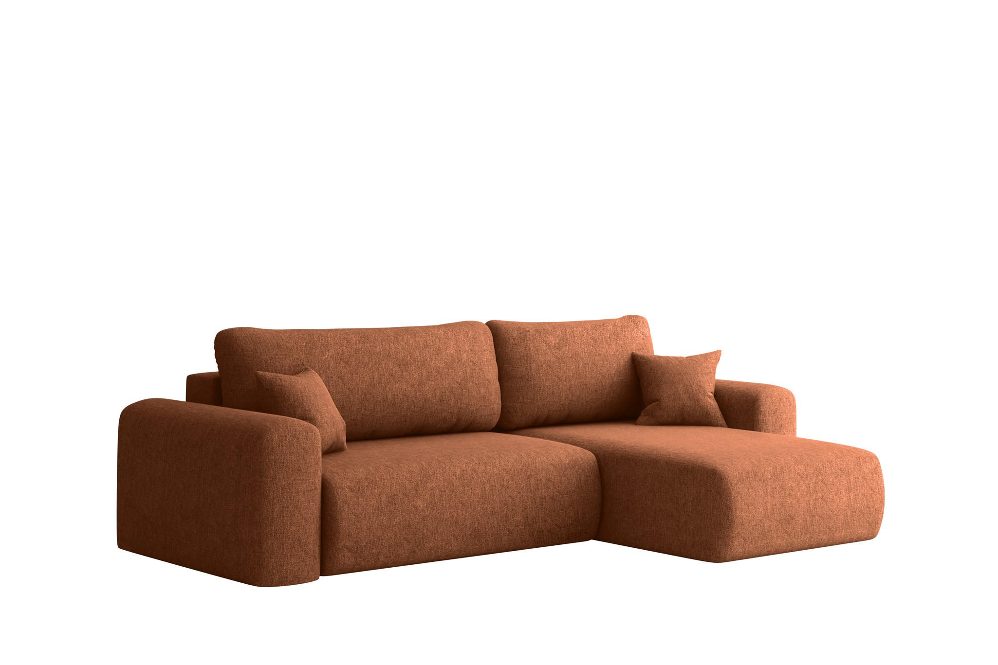 ECKSOFA Flora In Verita - Rot, Holzwerkstoff/Textil (272/145cm) - Fun Möbel