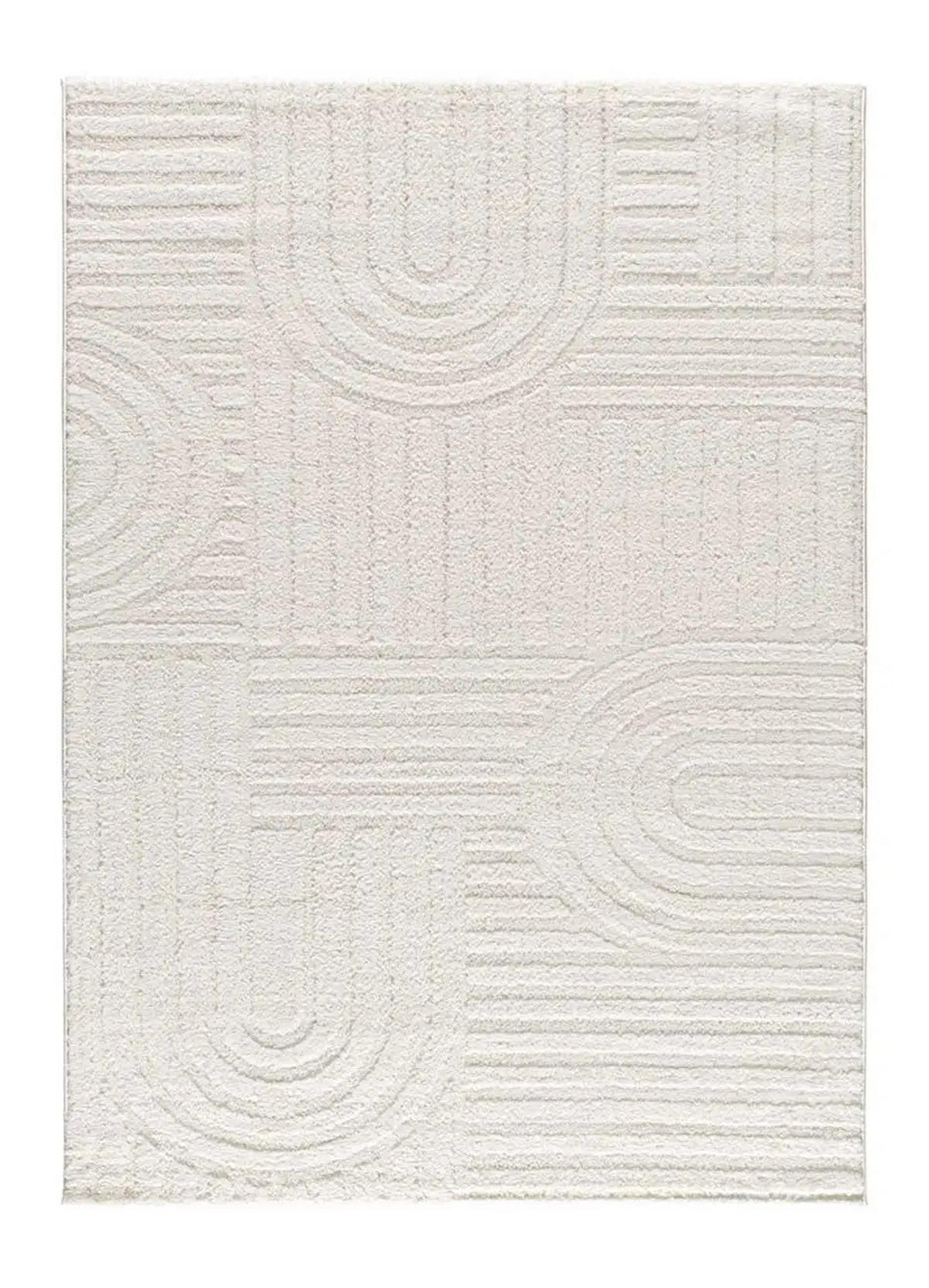 WEBTEPPICH Weiß Juno 190/285 cm - Weiß, Naturmaterialien/Textil (190/285cm) - Atticgo