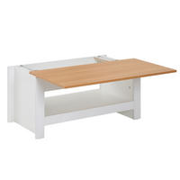 SOFATISCH eckig GREGA Wohnzimmertisch - Weiß, Holzwerkstoff (85/47/45cm) - tinkaro
