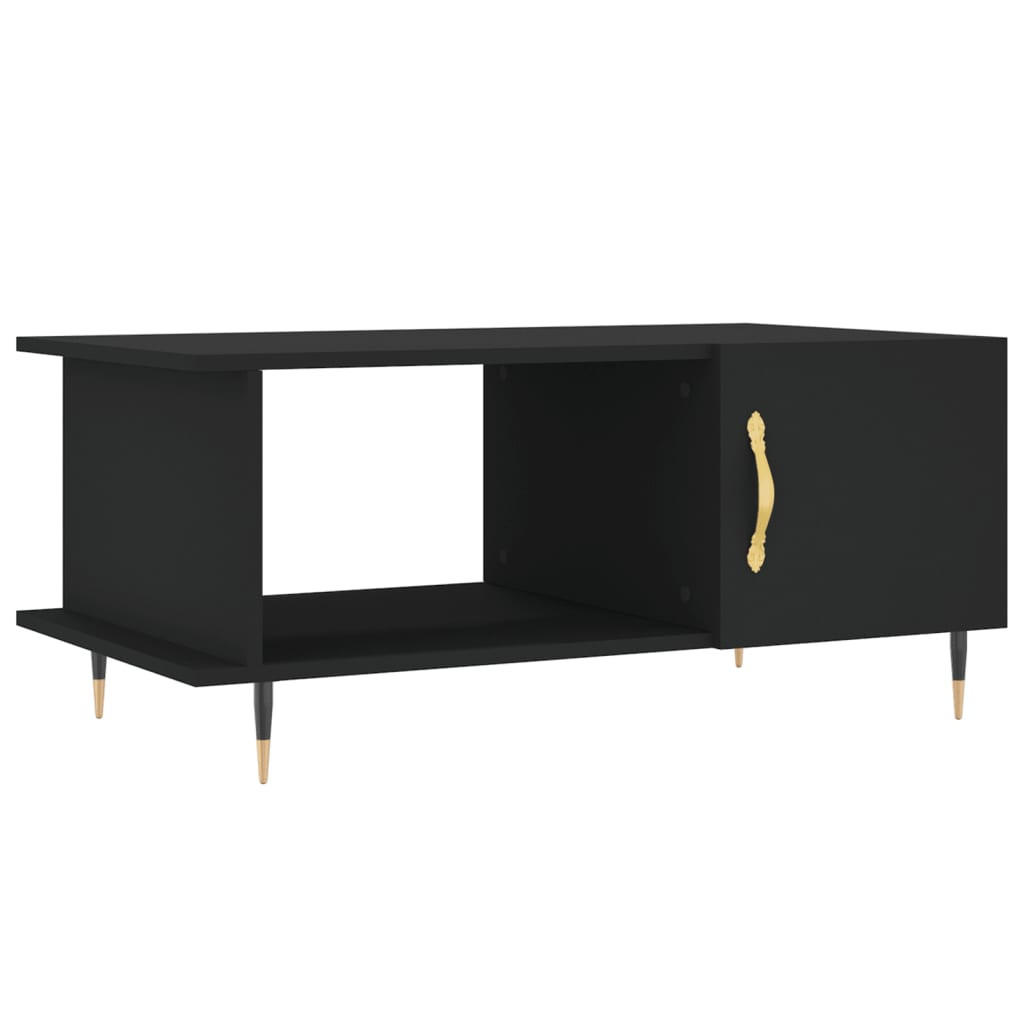 COUCHTISCH Schwarz 90x50x40 cm Holzwerkstoff - Schwarz, Holzwerkstoff (90/50/40cm) - furnicato