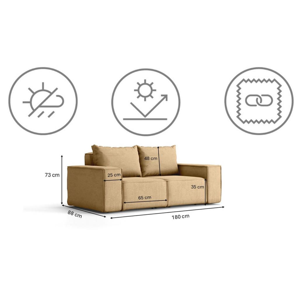 Thumbnail - Kaiser Möbel Loungegarnitur, Cappuccino, Holz, Loungemöbel, Loungemöbel-Sets