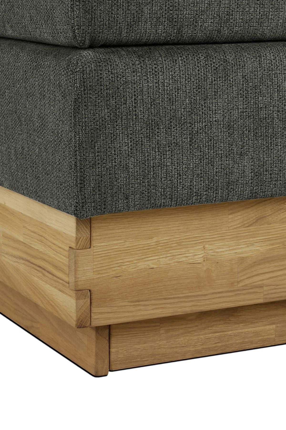 BOXSPRINGBETT 140/160/180x200 – inkl. Bettkasten, 7‑Zonen‑Taschenfederkern-Matratze und Topper - Anthrazit/Graphitfarben, Holz/Textil (180/200cm) - Cotta