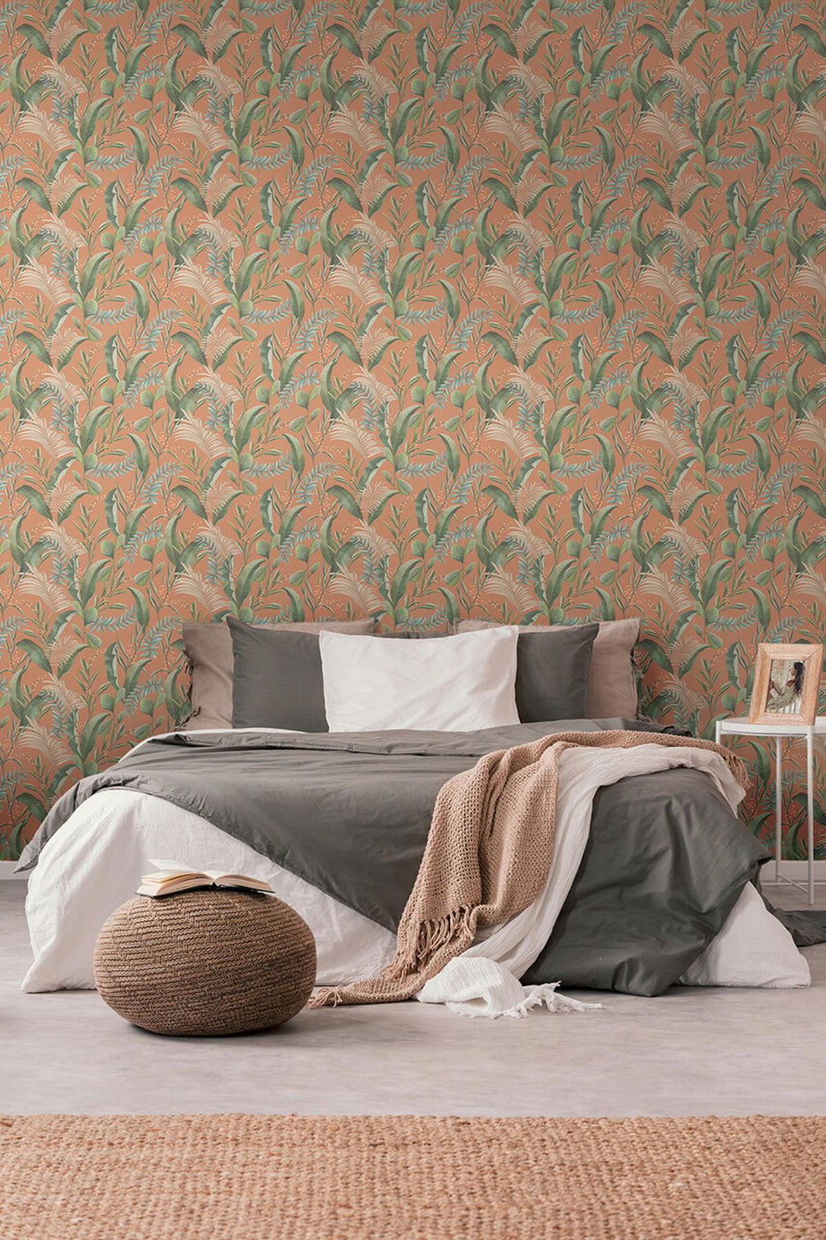 VLIESTAPETE Bunt 53/1005 cm - Kupferfarben, Textil (53/1cm) - KUNSTLOFT