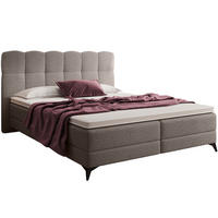 BOXBETT Madison 6 Braun 160/200 H2/H3 Boucle - Schwarz/Braun, Textil/Metall (160/200cm) - wonello