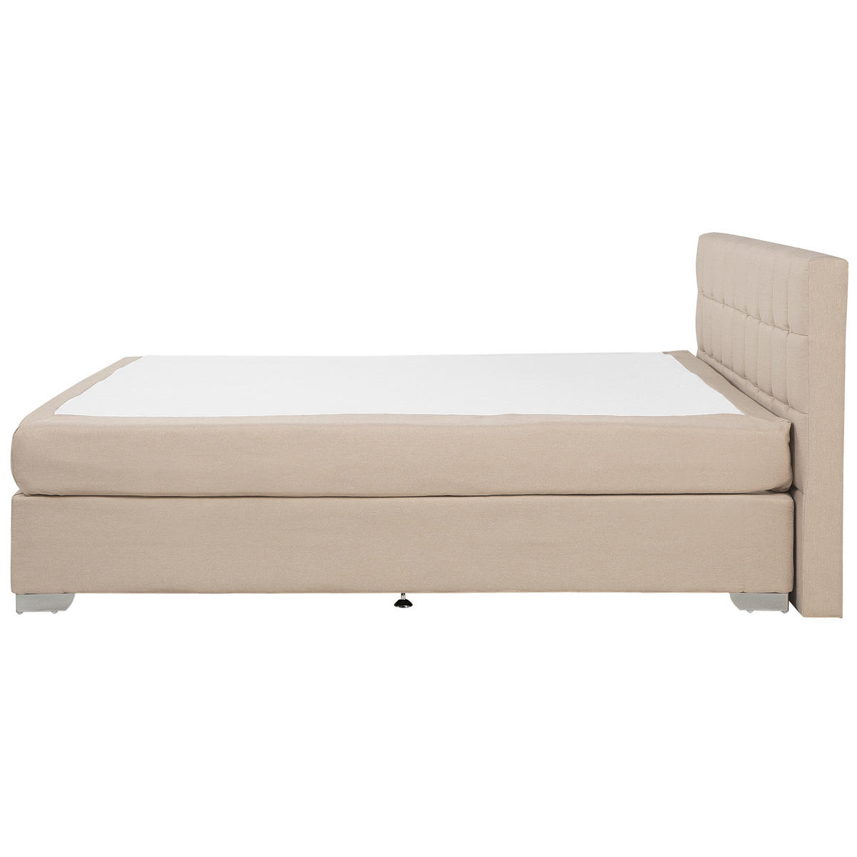 BOXSPRINGBETT 180/200cm Sandbeige Admiral - Beige, Textil (180/200cm) - Beliani