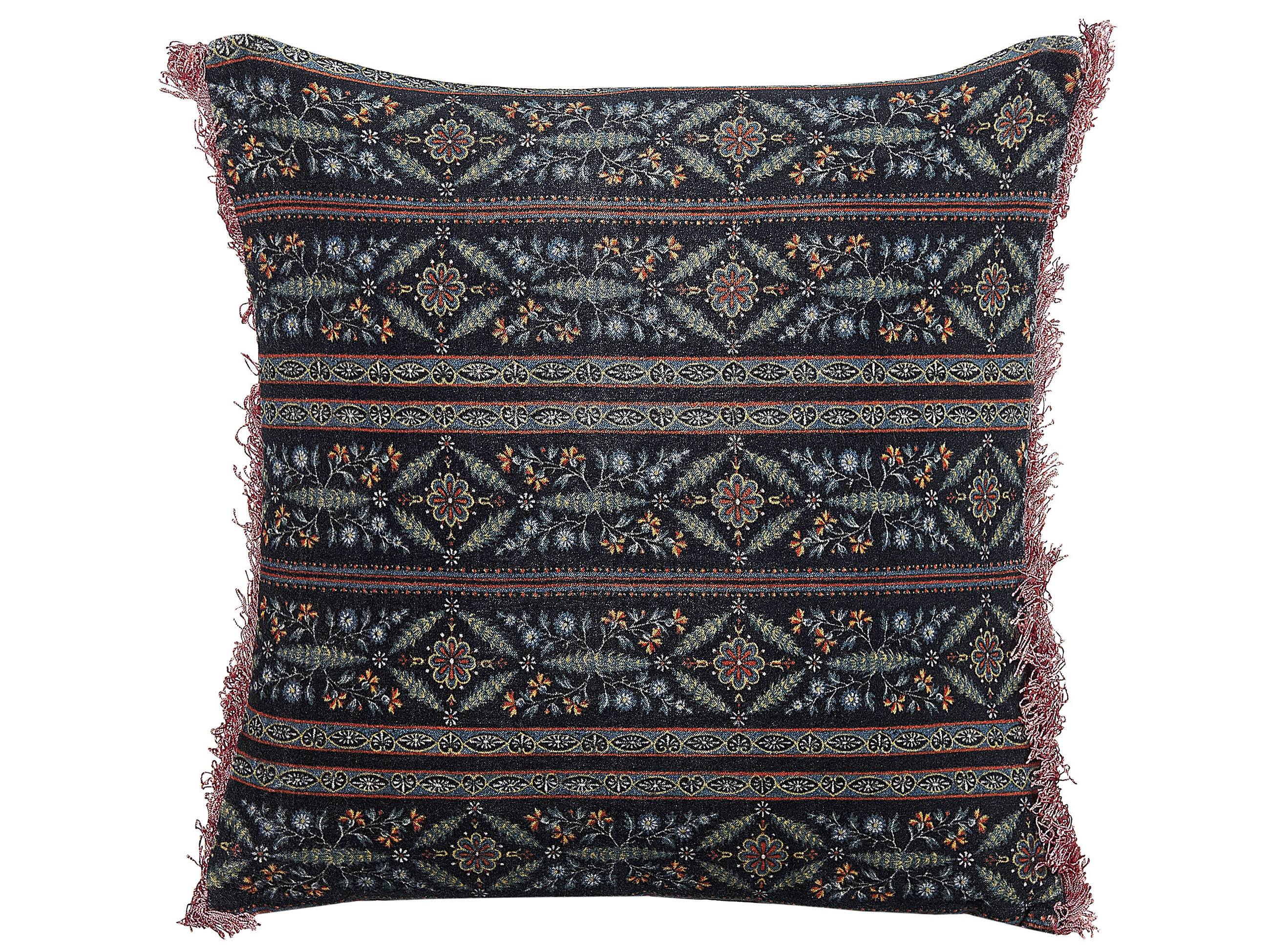 DEKOKISSEN 2er-Set Bunt 45/45 cm Ruta - Multicolor, Textil (45/45cm) - Beliani