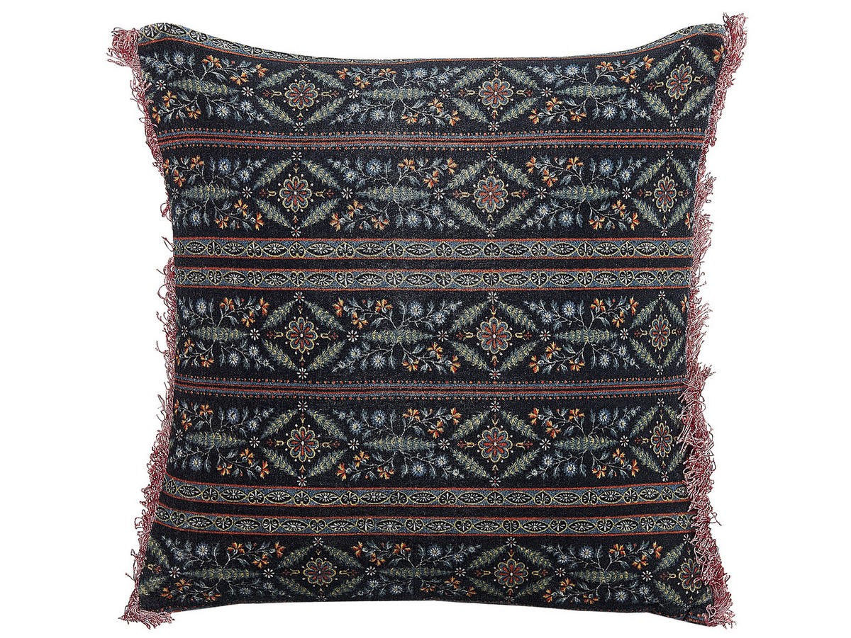 DEKOKISSEN 2er-Set Bunt 45/45 cm Ruta - Multicolor, Textil (45/45cm) - Beliani