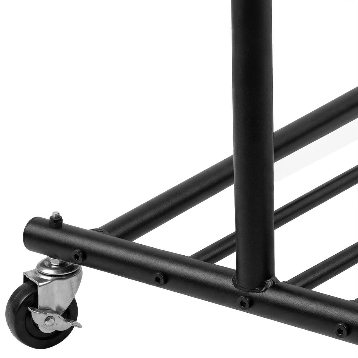 KLEIDERSTÄNDER Otto 92x45x165cm Metall Schwarz Kleiderstange - Schwarz, Metall (92/165/45cm) - DELUKE