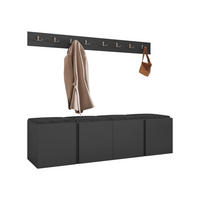 MOBILIER PENTRU HOL Orion VII - grafit/antracit, material plastic/compozit lemnos (168/42/46cm) - MIRJAN24
