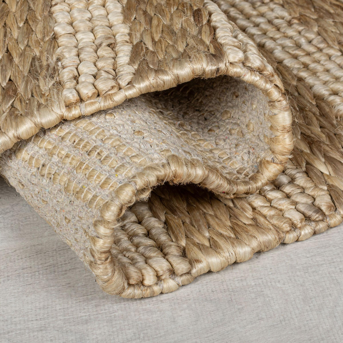 TEPPICH Kurzflor Geflochten Muster, Struktur, Flur Natur Läufer 60x230 - Beige, Textil (60/230cm) - KADIMA DESIGN