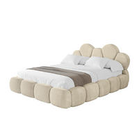 POLSTERBETT mit Bettkasten und Lattenrost, Bett mit Matratze H3/H4 - LANA 120x200 Beige - Ecru, Holzwerkstoff/Textil (120/200cm) - ALTDECOR