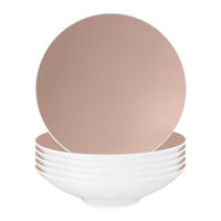PASTA- / SUPPENTELLER Life Fashion Posh Rose ø 23,3 cm 6er Set - Rosa, Keramik (23.3cm) - Seltmann Weiden