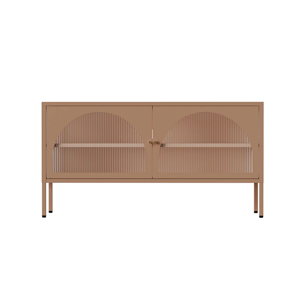 TV-SCHRANK 115 cm, Braun - Braun, Metall (35/60/115cm) - Oviala