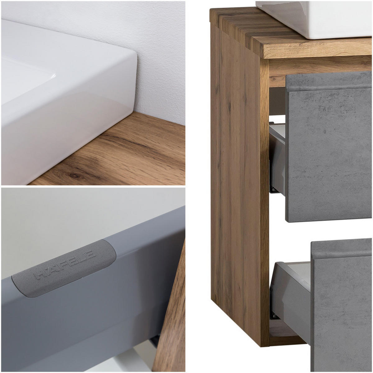 WASCHTISCH Vasto-03 - Braun, Holzwerkstoff (105/66/47cm) - Lomado