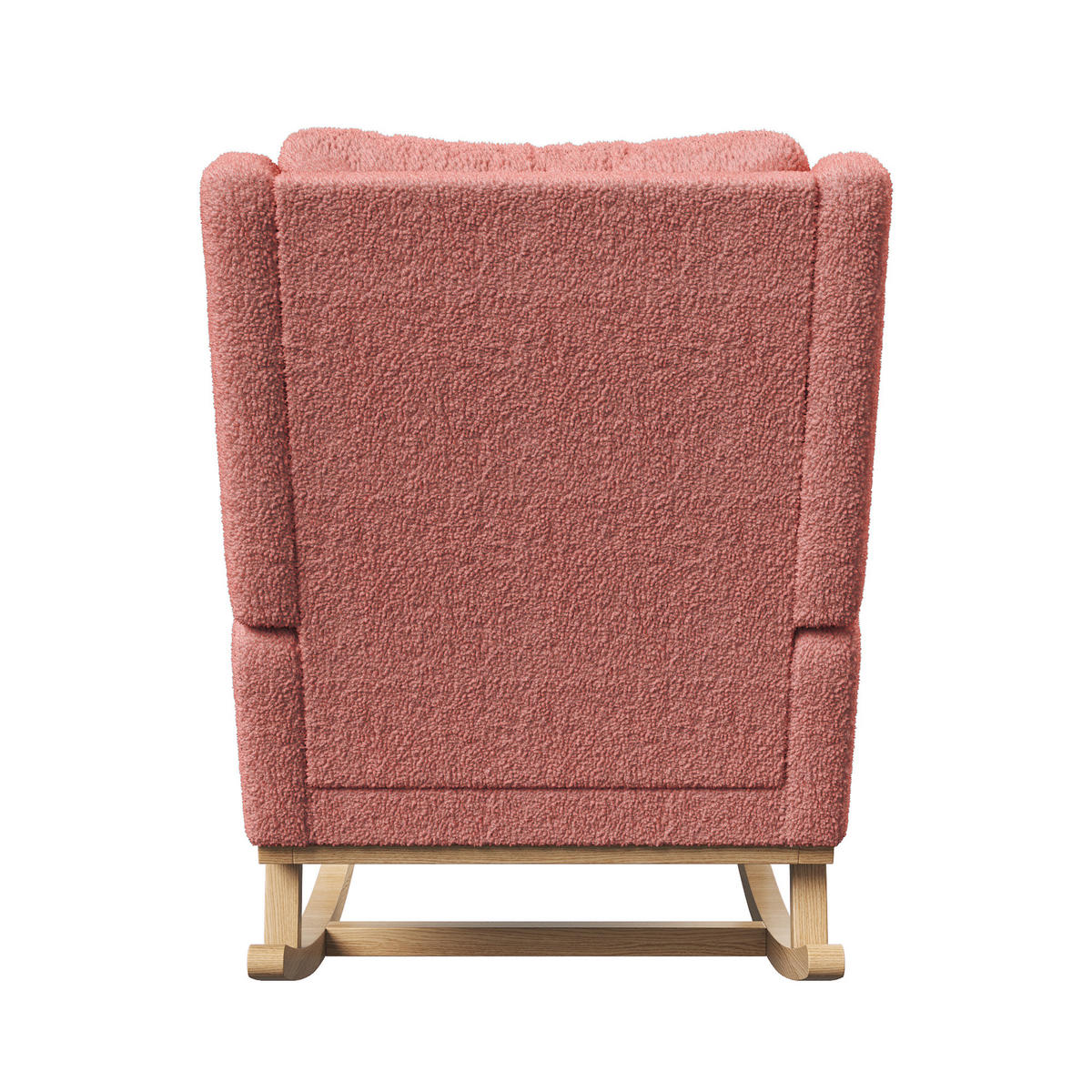 SCHAUKELSTUHL Teddyplüsch, rosa, ergonomisch, Komfortstuhl mit Rückenlehne - Rosa, Textil (52/96/93cm) - EuroLiving