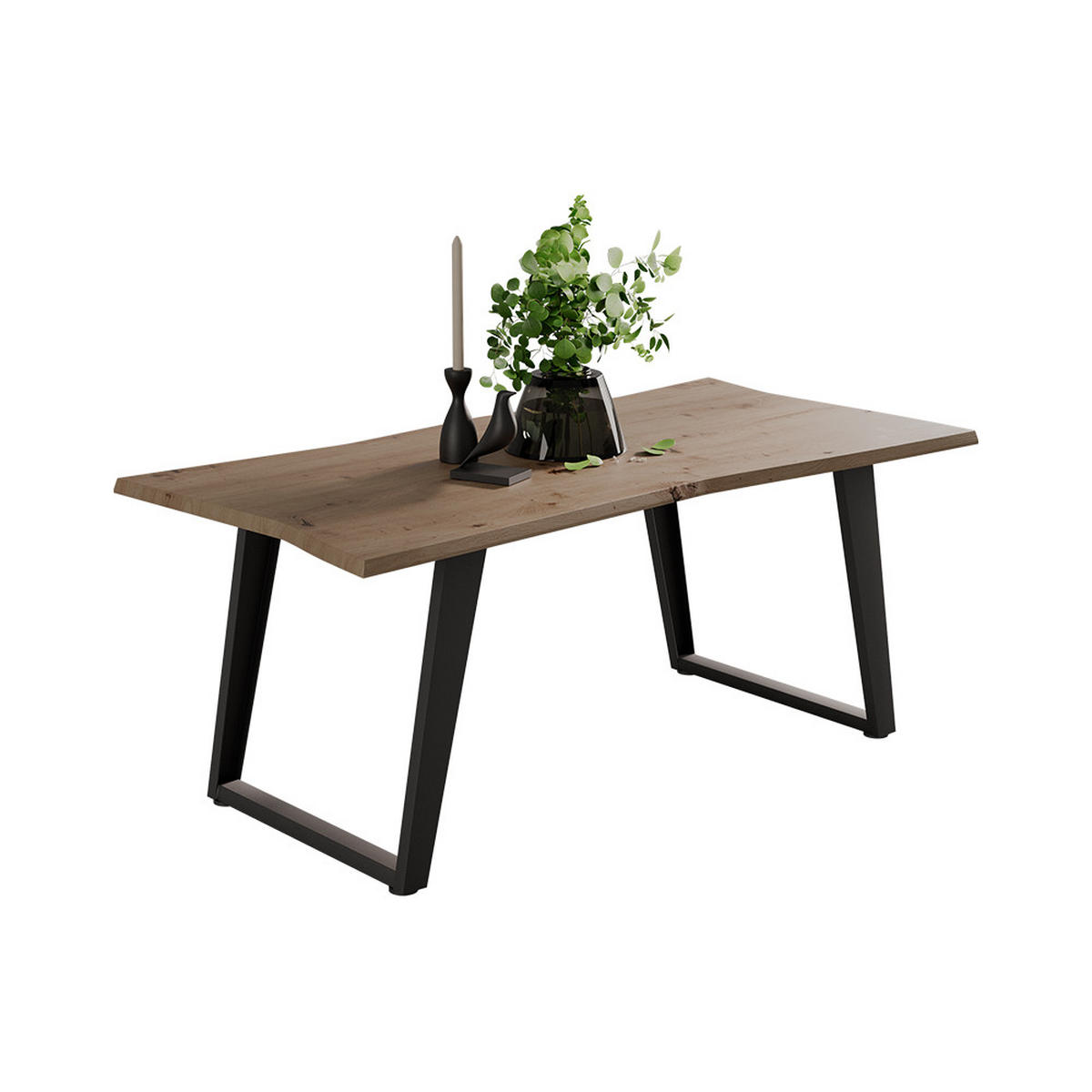 COUCHTISCH Yan Artisan 100 x 50 cm - Hellgrau, Holzwerkstoff (50/100/40cm) - Vicco