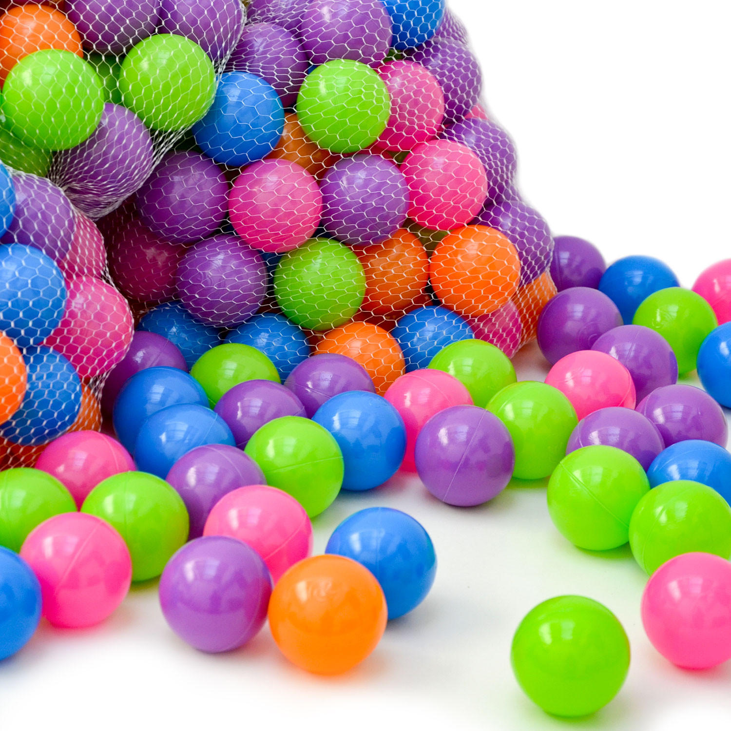 BÄLLEBAD-BÄLLE 100 Stück, Pastellfarben, 6 cm - Multicolor, Kunststoff (6/6/6cm) - Littletom