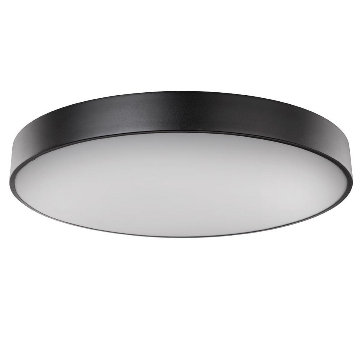 LED DECKENLEUCHTE WISS Schwarz - Schwarz, Metall (60/60/10.5cm) - Globo Lighting
