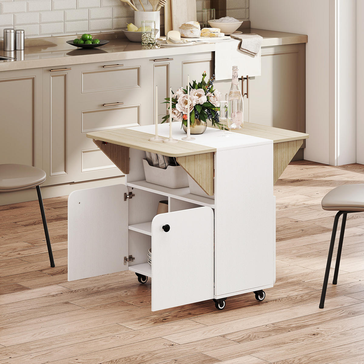 ESSTISCH Weiß 70.0/83.0/75.0 - Weiß, Holzwerkstoff (70/83/75cm)