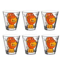 KINDERBECHER Bambini Löwe 215 ml 6er Set - Gelb, Glas (0.215L) - Leonardo Living