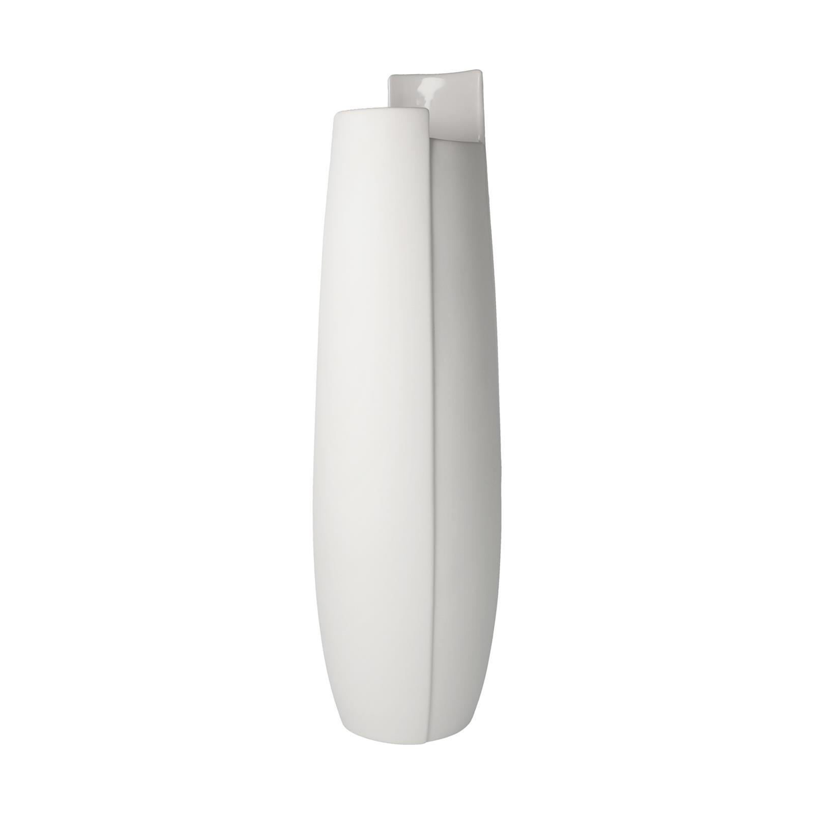 VASE Ova weiß 36 cm - Weiß, Keramik (36cm) - Goebel