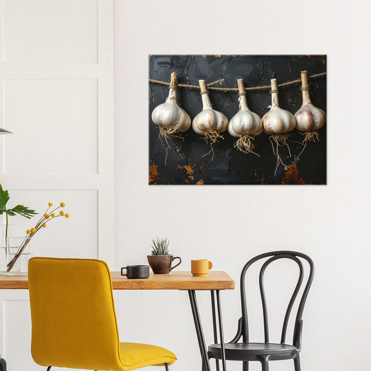 LEINWANDBILD Essen & Trinken 90x60cm - Weiß, Textil (90/60cm) - Feeby