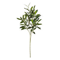 KUNSTPFLANZE Künstlicher Olivenbaum-Zweig - Gero 50 cm - Grün, Kunststoff (50cm) - aplanta