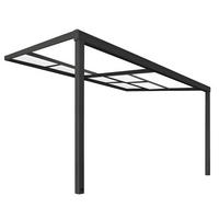 TERRASSENÜBERDACHUNG SOLIS DELUXE - Farbe: Grau, Größe: 390 x 295 x 233 / 272 cm - Anthrazit, Kunststoff (390/272/295cm) - Home Deluxe