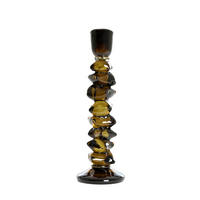 KERZENHALTER Estiva Grün Ø11/34 cm - Grün, Glas (11/34/11cm) - Light & Living