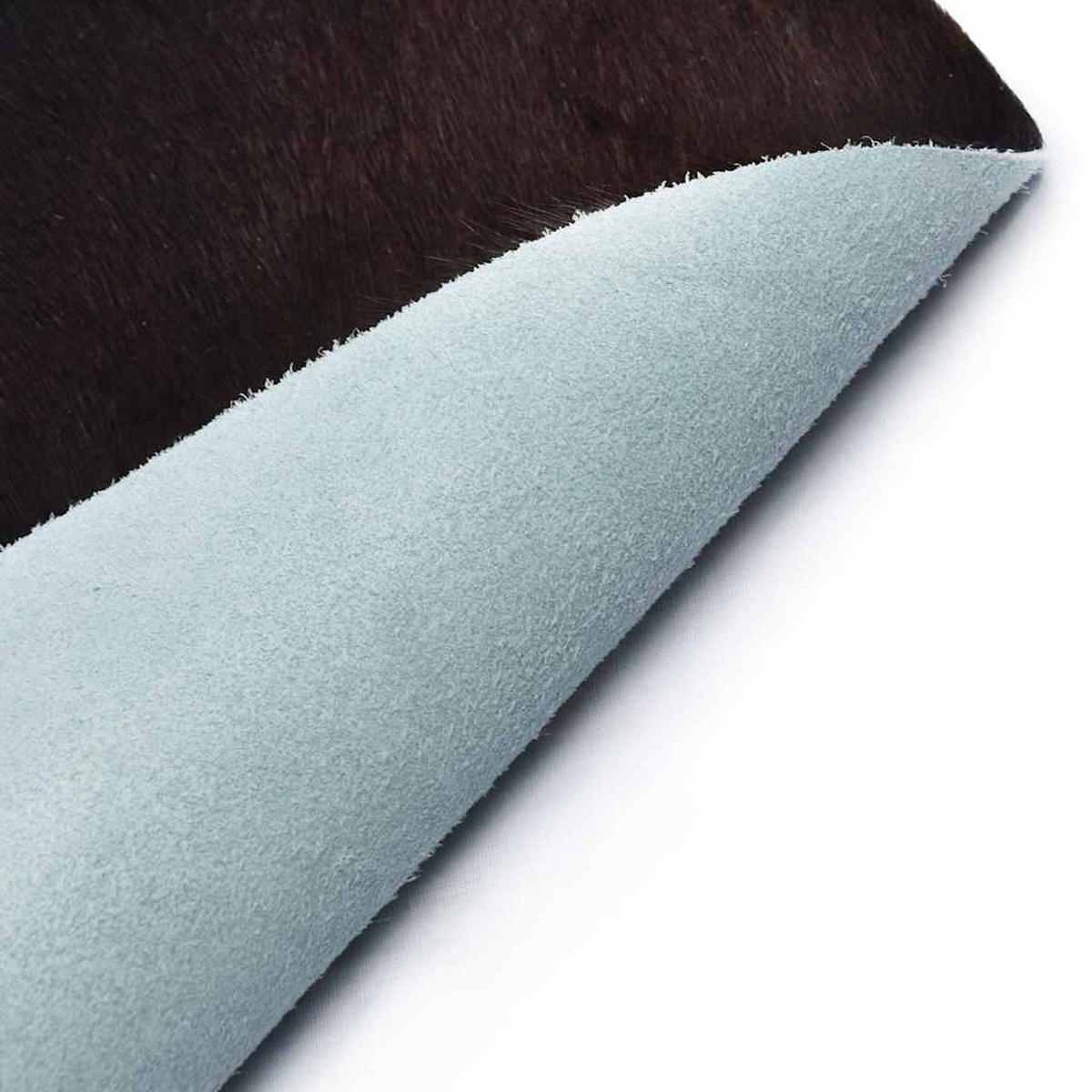 TEPPICH Echtes Rindsleder Schwarz 150/170 Cm - Schwarz, Leder (150/170cm) - vidaXL