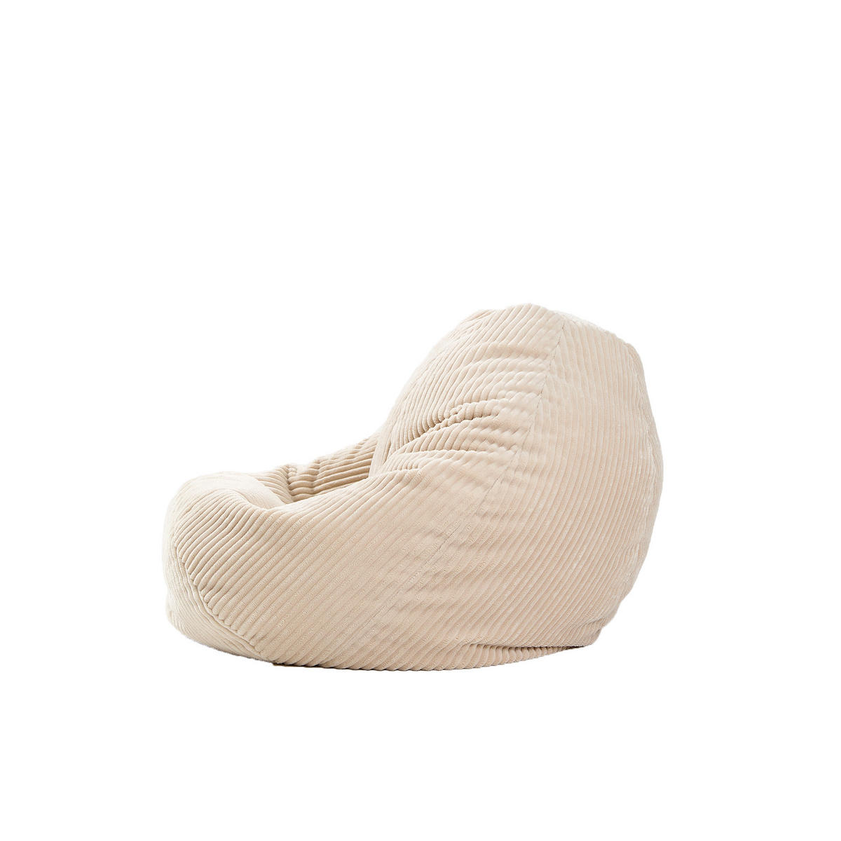 POUF kord Beige - Beige, Textil (85/50/85cm) - Nordlys