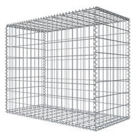 GABIONEN Steinkorb aus Stahl, 80/100/50 cm, Feuerverzinkt - Grau, Metall (50/80cm) - Niederberg Metall