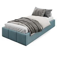 POLSTERBETT für Schlafzimmer Bett mit Stauraum Meerfarbe 90x200cm - Blau, Holzwerkstoff/Textil (90/200cm) - Muralo