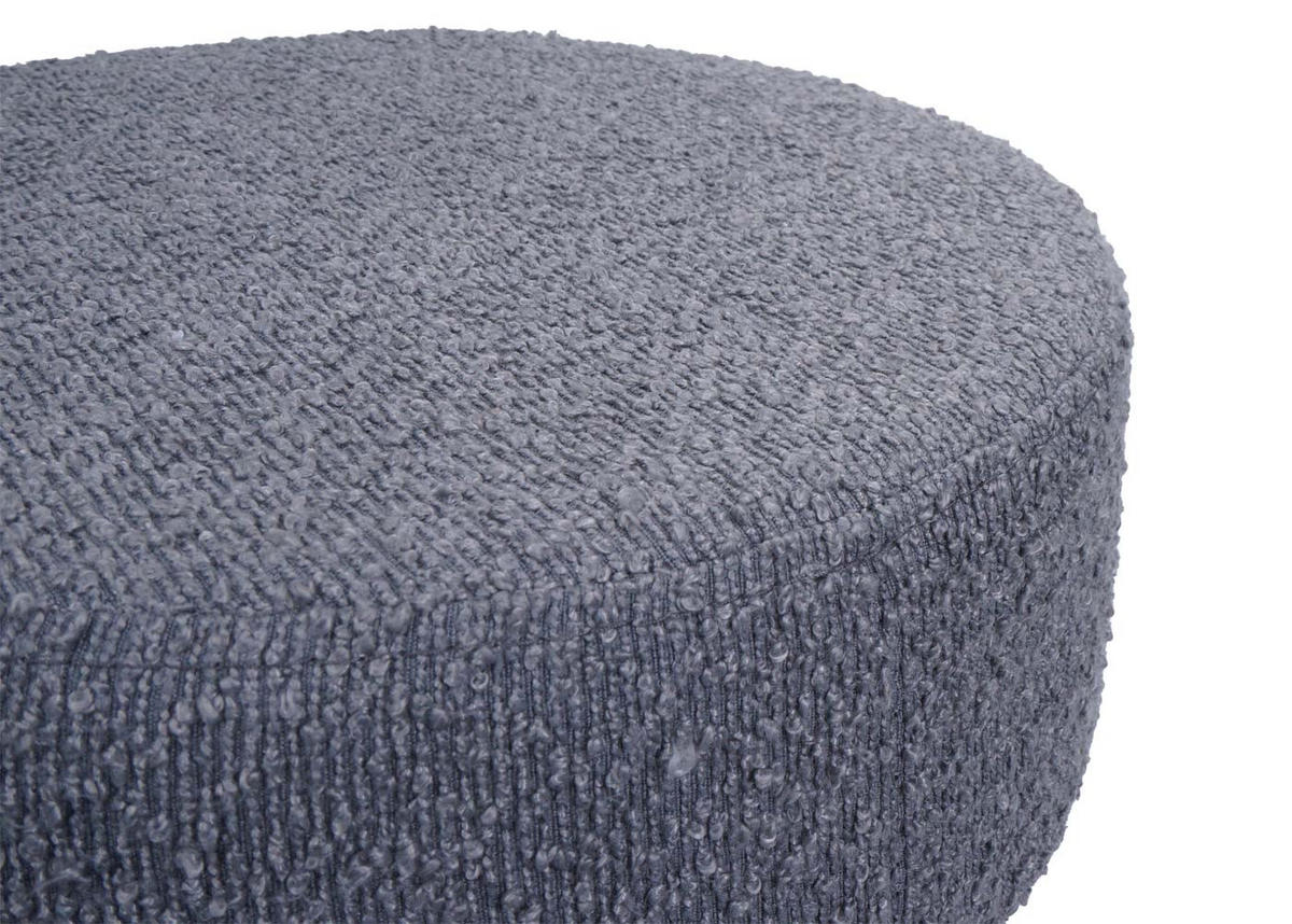 HOCKER Grau - Grau, Textil (37/57/37cm) - MCW