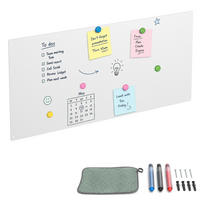 MAGNETTAFEL Weiß Stahl beschreibbar 70x30 cm - Weiß, Metall (70/30/0.1cm) - Relaxdays