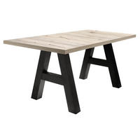 ESSTISCH ausziehbar Elia 7 140 x 90 x 75 Esszimmertisch Schwarzstahl/Sandeiche - Naturfarben, Holz (140/90/75cm) - 58aufmkessel