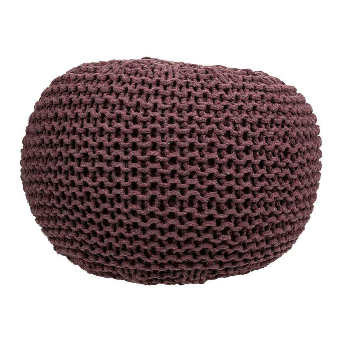 POUF aus Baumwolle, braun, 40x30cm - Braun, Textil (40/30/40cm) - Wanderlust