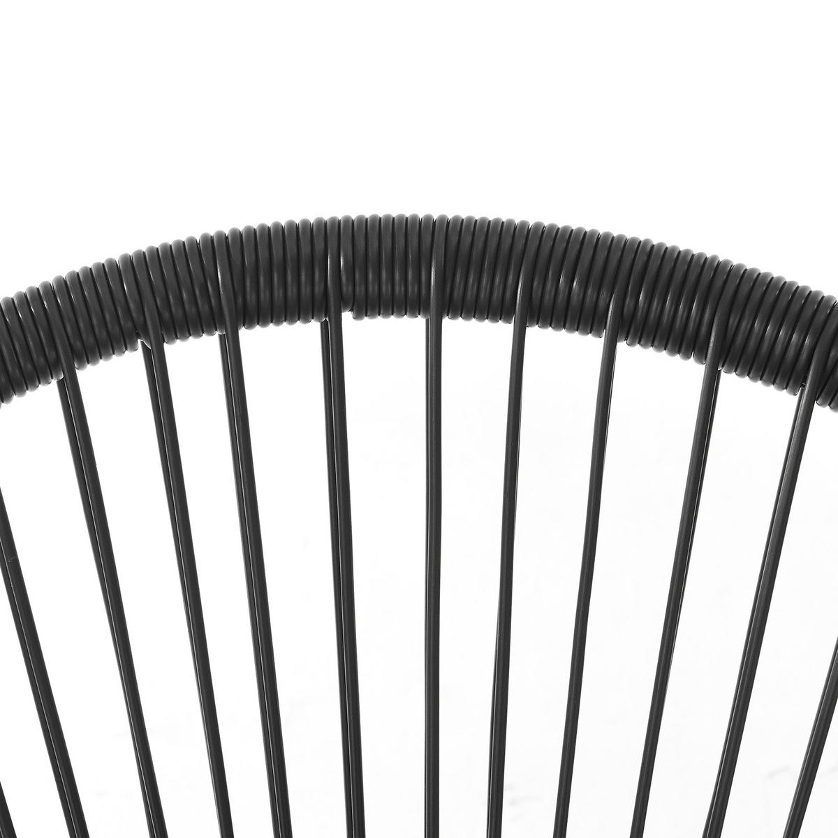 BALKONSET Bali Schwarz - Schwarz, Metall - SVITA