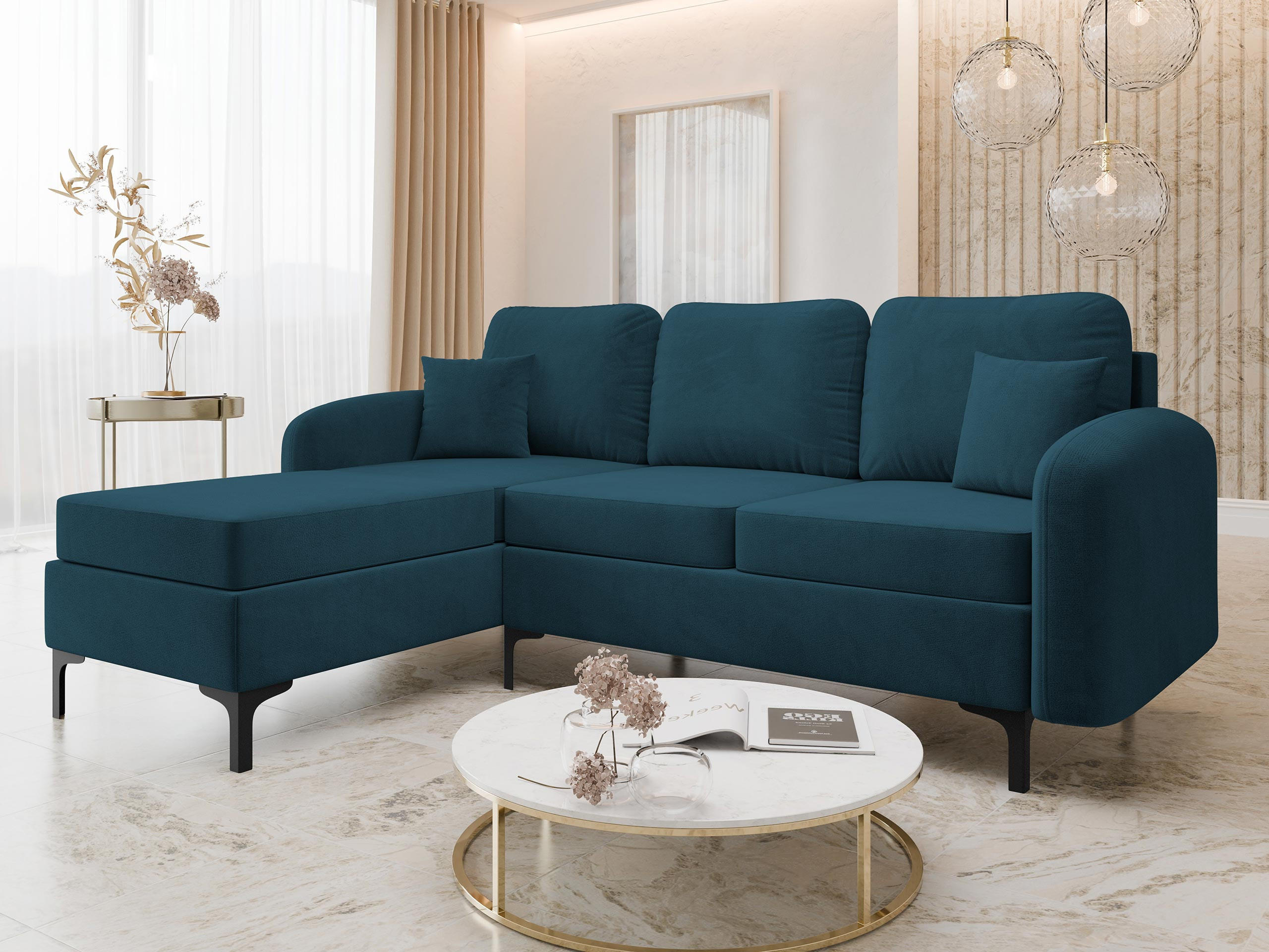 Thumbnail - Mirjan24 Ecksofa, Grün, Textil, 5-Sitzer, L-Form,L-Form, 225x172 cm, Wohnzimmer, Sofas & Couches, Wohnlandschaften, Ecks...