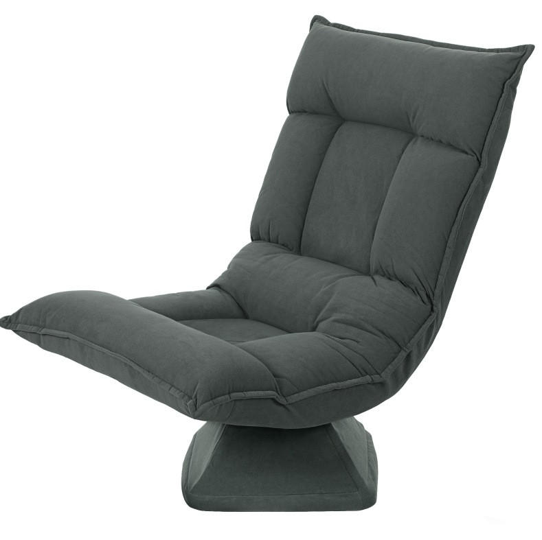 BODENSTUHL drehbar 5-fach verstellbar klappbar Polyester - Dunkelgrau, Kunststoff (62/95/70cm) - Beauniv