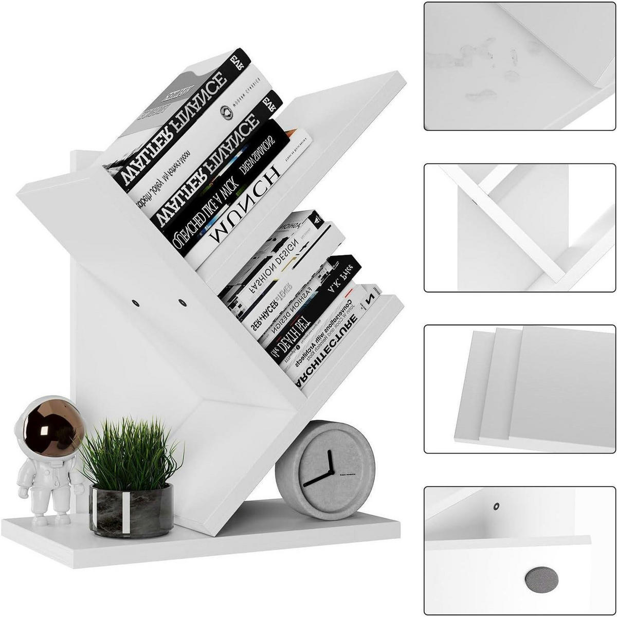 BÜCHERREGAL Baumform Weiß 40.5 cm - Weiß, Holzwerkstoff (17/40.5/30cm)