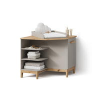 WICKELKOMMODE Mailo Cashmere/Artisan mit Tür - Kaschmir/Eiche Artisan, Holzwerkstoff (85/85.2/85cm) - Livinity®