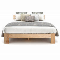 HOLZBETT 140x200 Kiefer Massivholz Kopfteil - Naturfarben, Holz (140/200cm) - FLIEKS