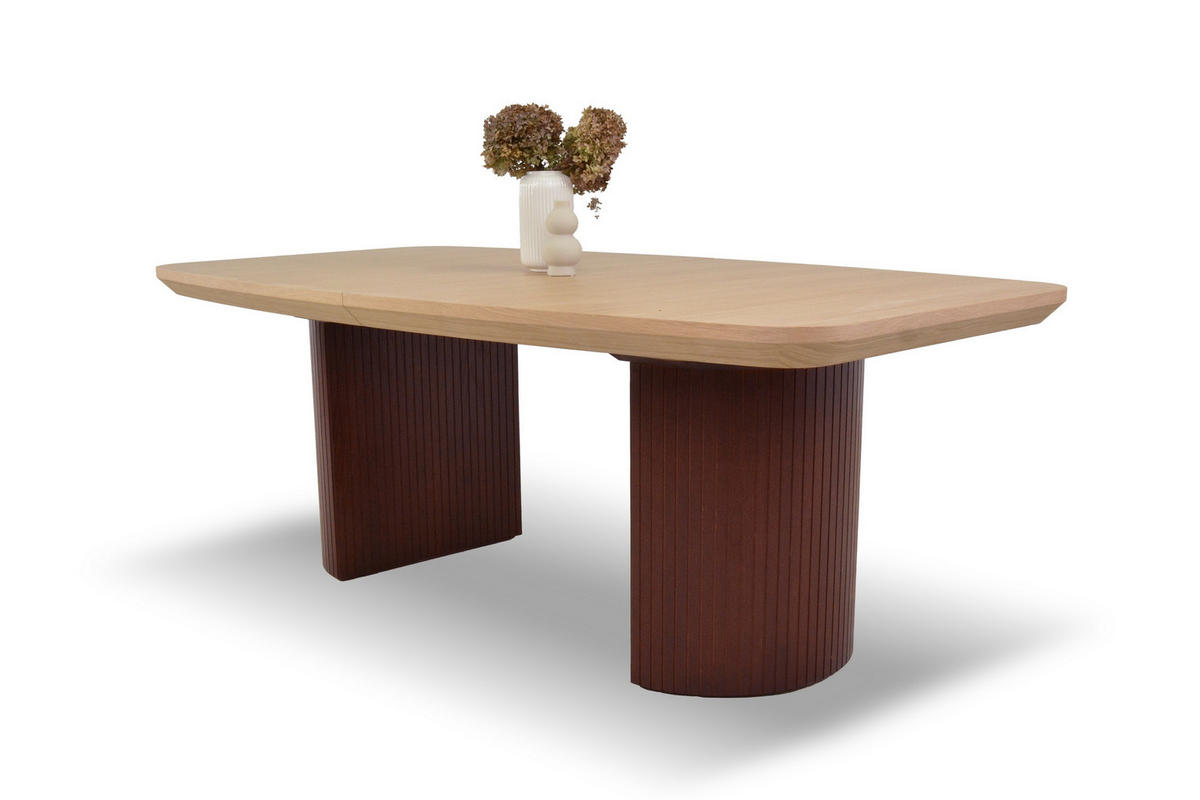 ESSTISCH LINEA Ausziehbar 200 - 300 / 110 x 76 cm - Eichefarben/Braun, Holz (200/110/76cm) - MASSENO