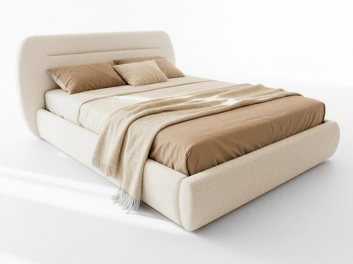 POLSTERBETT Orio - Eichefarben/Schwarz, Holz/Kunststoff (180/200cm) - Sofnet