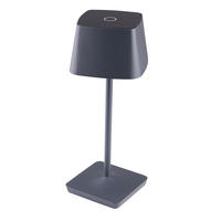 LED TISCHLEUCHTE Aluminium Anthrazit - Anthrazit, Metall (11/11/27cm)