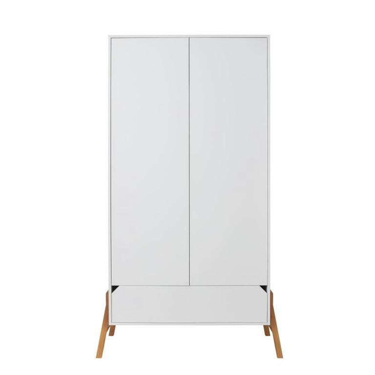 ORMAR 2 vrata Bijeli - bijela, drvni materijal (117/199/50cm) - Petits-meubles