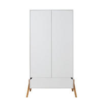 ORMAR 2 vrata Bijeli - bijela, drvni materijal (117/199/50cm) - Petits-meubles
