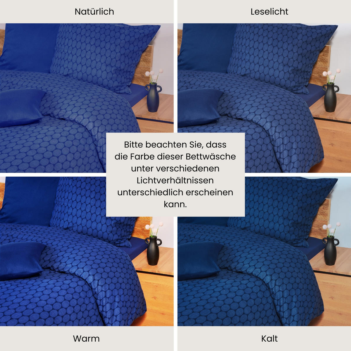 BETTWÄSCHESET Drops - Feinbiber - 2-teilig - 155 x 220 cm - Dunkelblau - Dunkelblau, Textil (155/220cm) - SCHIESSER